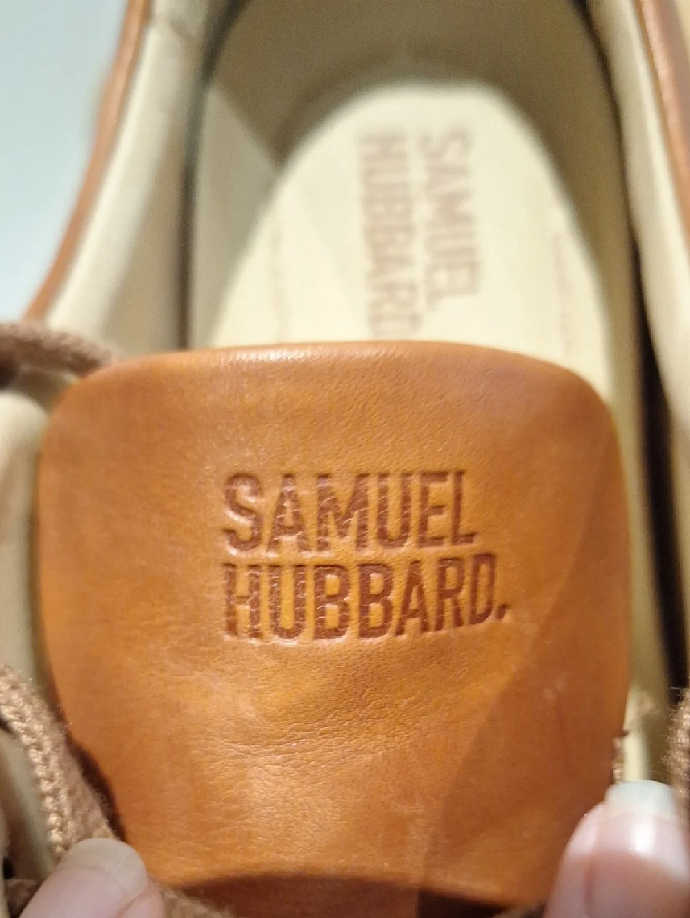 Samuel Hubbard Free Classic Tan Cognac Leather Lace-Up Men's Shoes Size 10